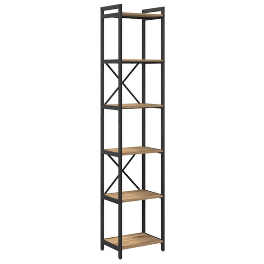 vidaXL Βιβλιοθήκη artisan δρυς 40 x 30 x 188 εκ Επεξεργασμένο ξύλο