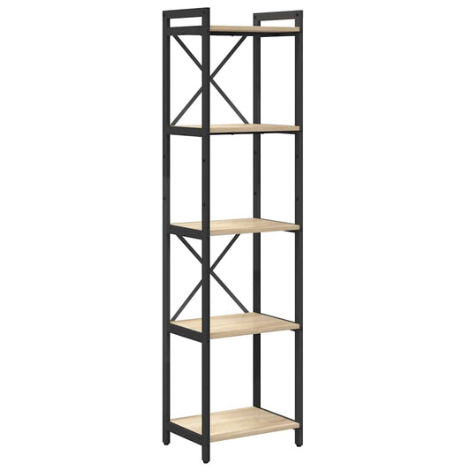 vidaXL Βιβλιοθήκη Sonoma Δρυς 40 x 30 x 153 εκ Επεξεργασμένο ξύλο