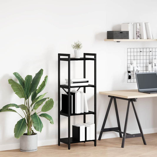 vidaXL Βιβλιοθήκη Μαύρη δρυς 40 x 30 x 118 εκ Επεξεργασμένο ξύλο