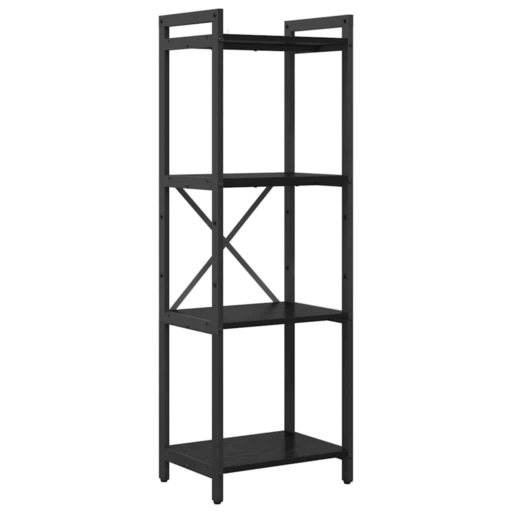 vidaXL Βιβλιοθήκη Μαύρη δρυς 40 x 30 x 118 εκ Επεξεργασμένο ξύλο