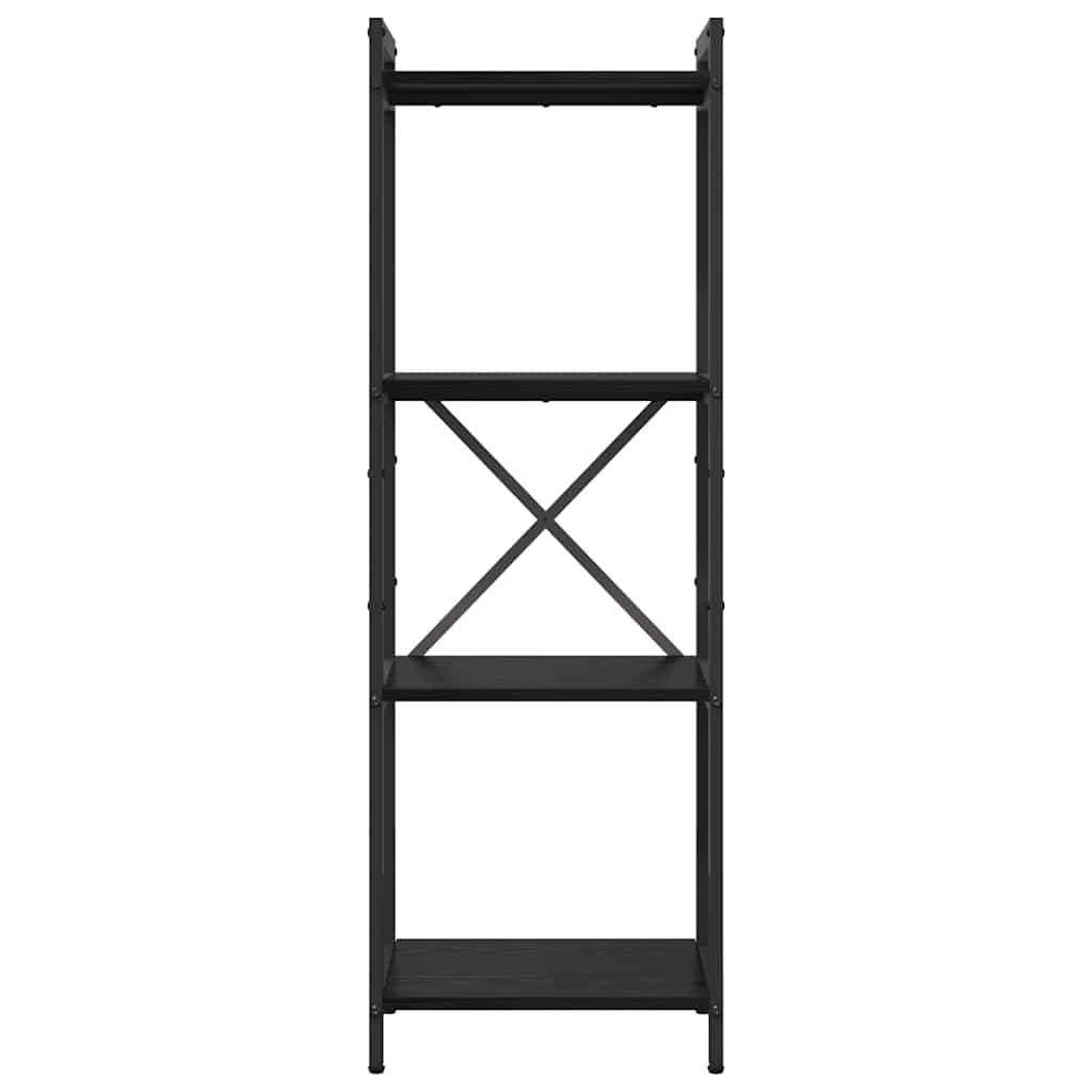 vidaXL Βιβλιοθήκη Μαύρη δρυς 40 x 30 x 118 εκ Επεξεργασμένο ξύλο