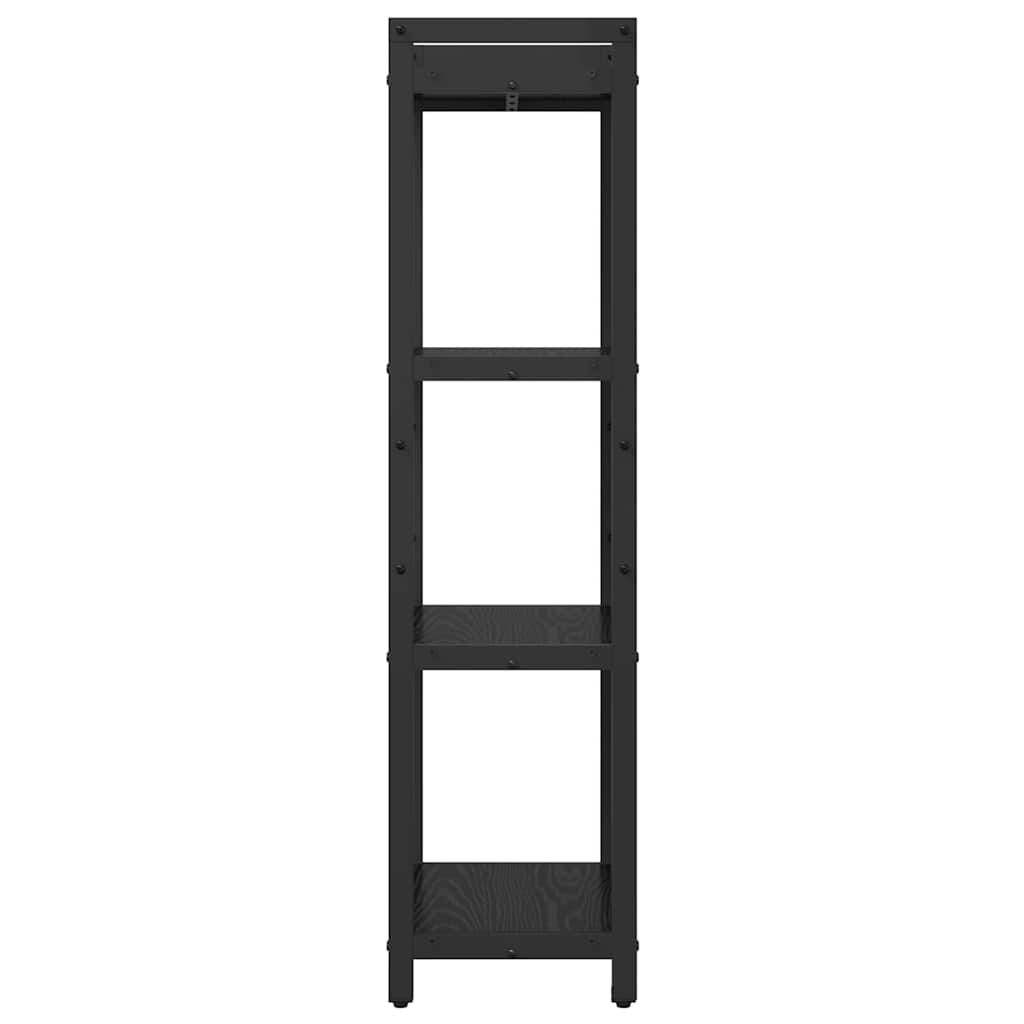 vidaXL Βιβλιοθήκη Μαύρη δρυς 40 x 30 x 118 εκ Επεξεργασμένο ξύλο