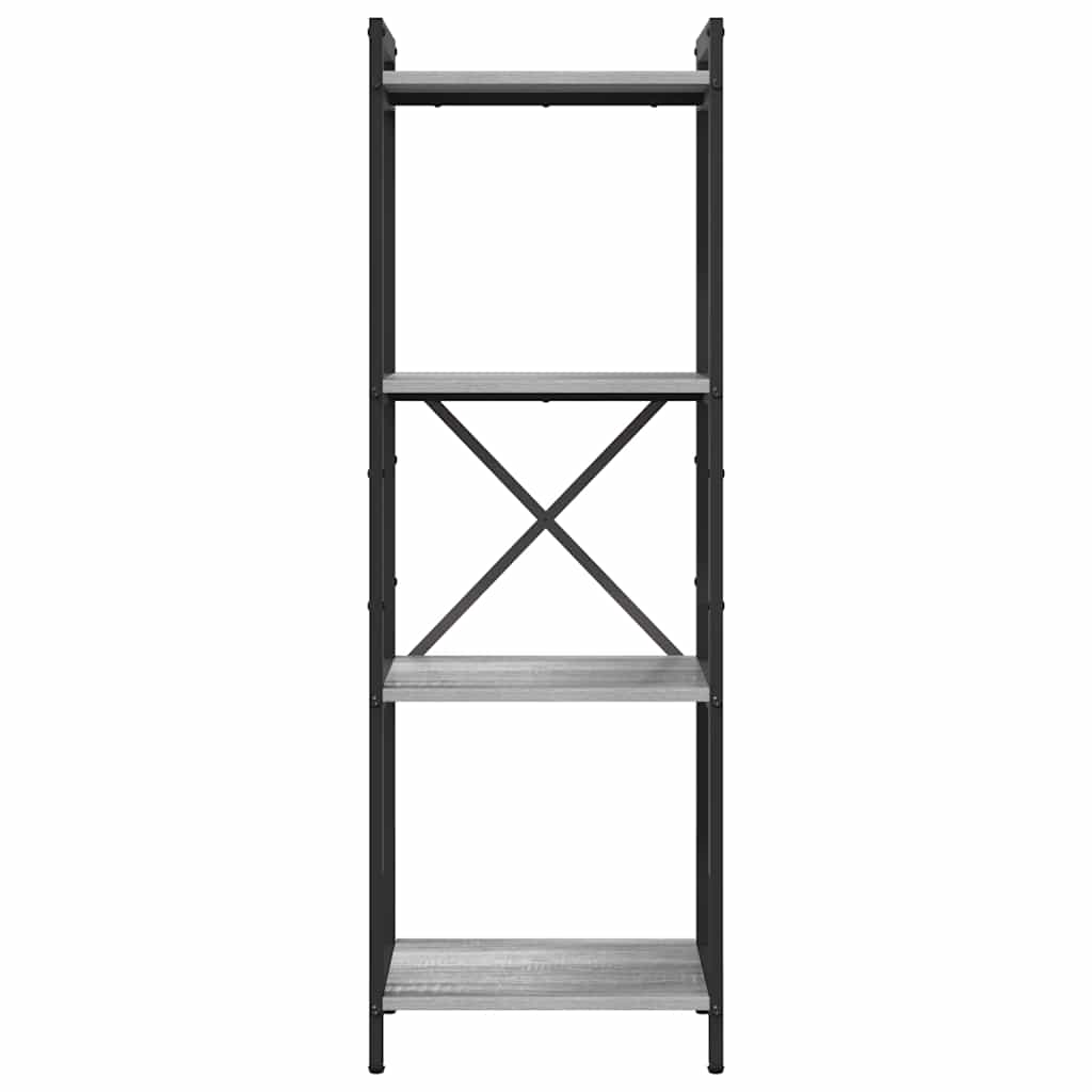 vidaXL Βιβλιοθήκη Γκρι sonoma 40 x 30 x 118 εκ Επεξεργασμένο ξύλο