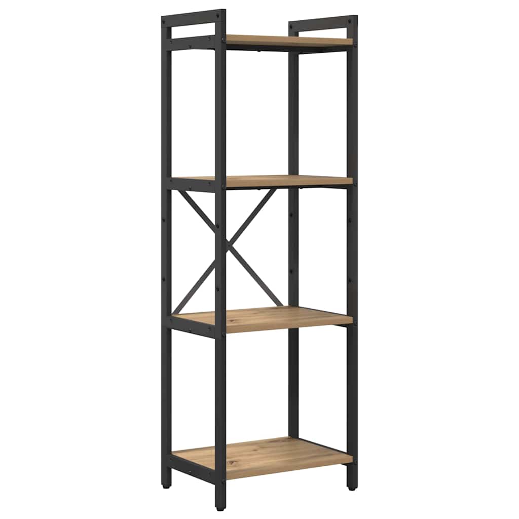 vidaXL Βιβλιοθήκη artisan δρυς 40 x 30 x 118 εκ Επεξεργασμένο ξύλο