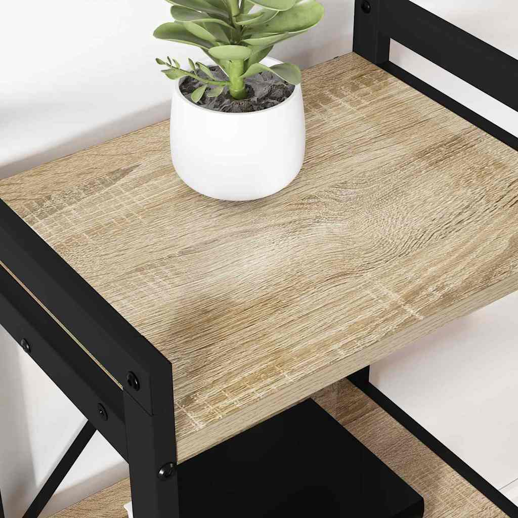 vidaXL Βιβλιοθήκη Sonoma Δρυς 40 x 30 x 83 εκ Επεξεργασμένο ξύλο