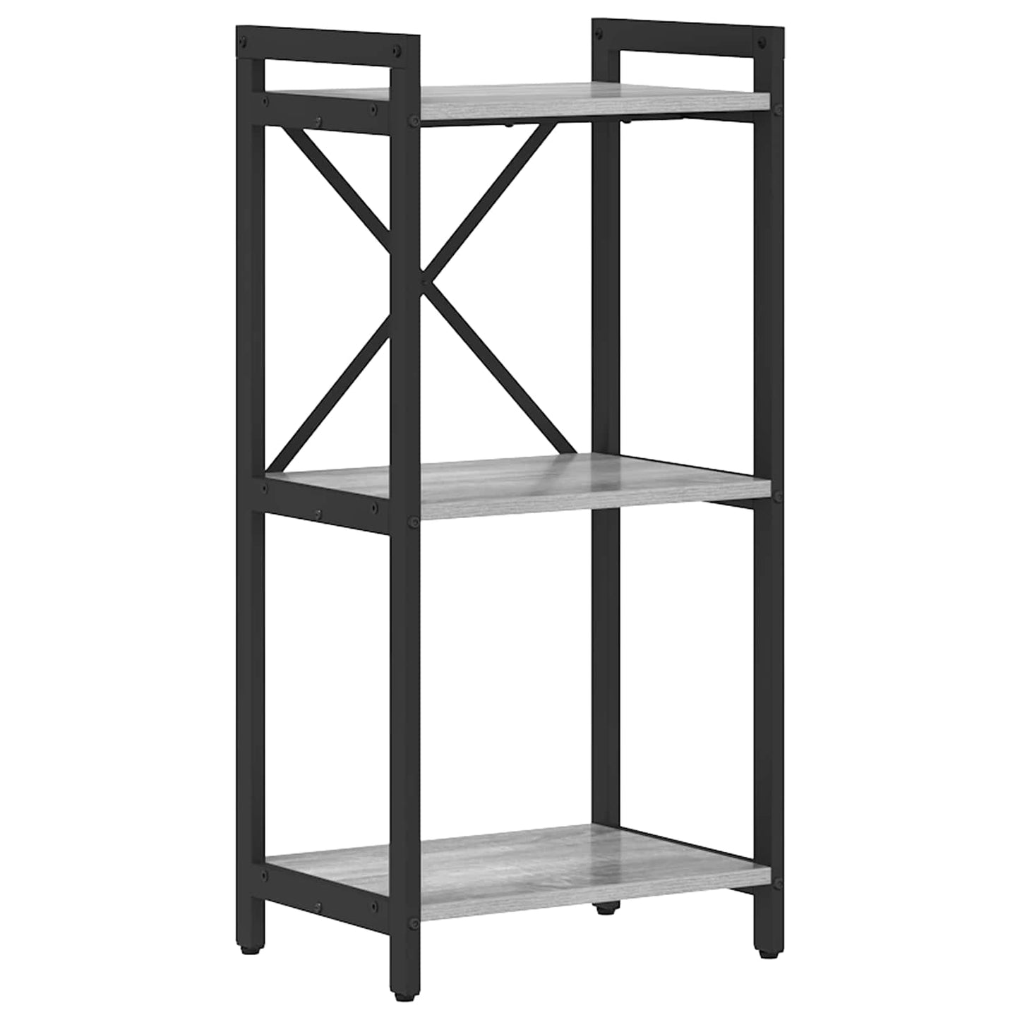 vidaXL Ράφι Βιβλίων Γκρι sonoma 40 x 30 x 85 εκ Επεξεργασμένο ξύλο