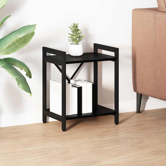 vidaXL Βιβλιοθήκη Μαύρη δρυς 40 x 30 x 48.5 εκ Επεξεργασμένο ξύλο