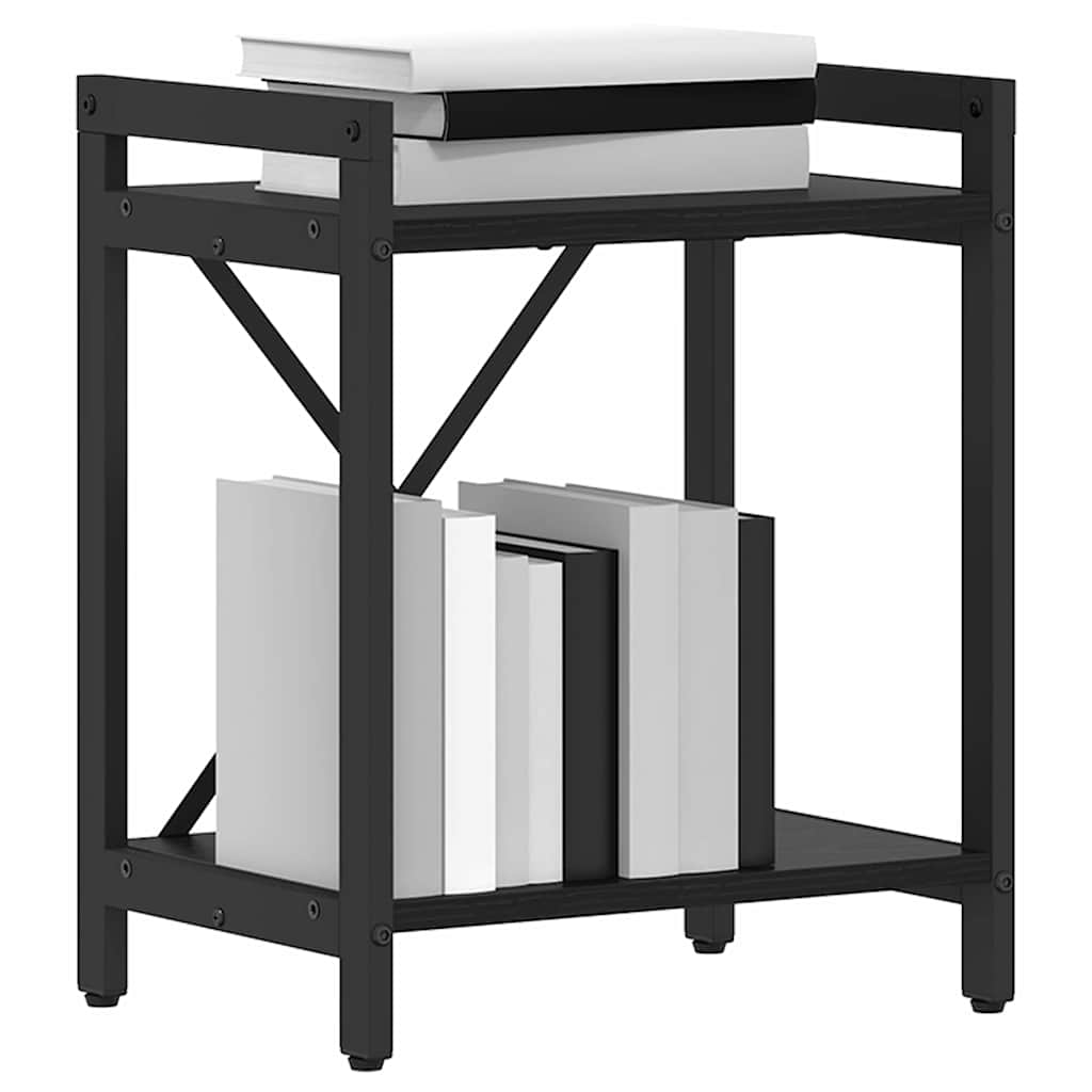 vidaXL Βιβλιοθήκη Μαύρη δρυς 40 x 30 x 48.5 εκ Επεξεργασμένο ξύλο