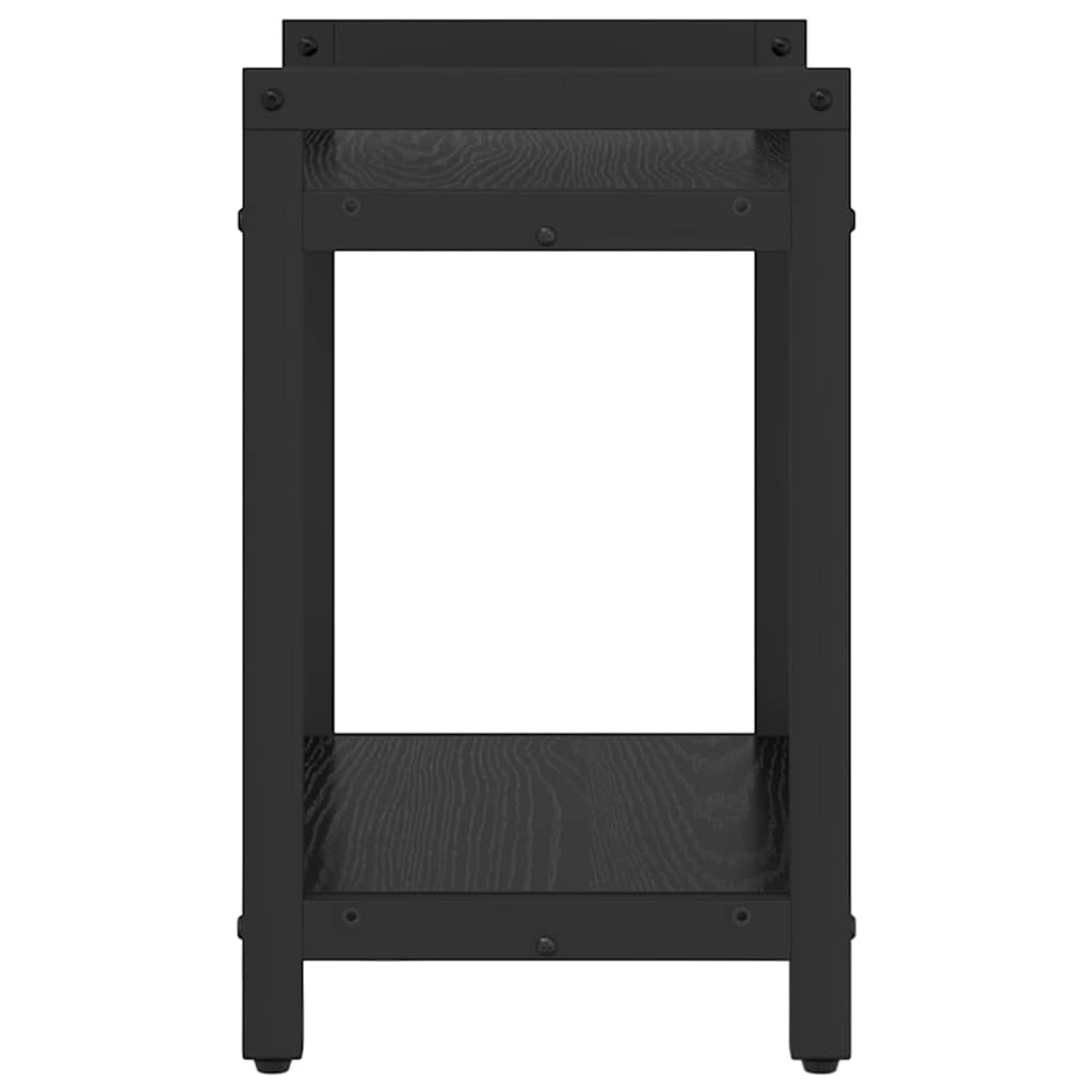 vidaXL Βιβλιοθήκη Μαύρη δρυς 40 x 30 x 48.5 εκ Επεξεργασμένο ξύλο