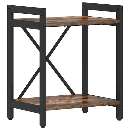 vidaXL Ράφι Βιβλίων Καπνιστό Δρύς 40 x 30 x 50 cm Επεξεργασμένο ξύλο