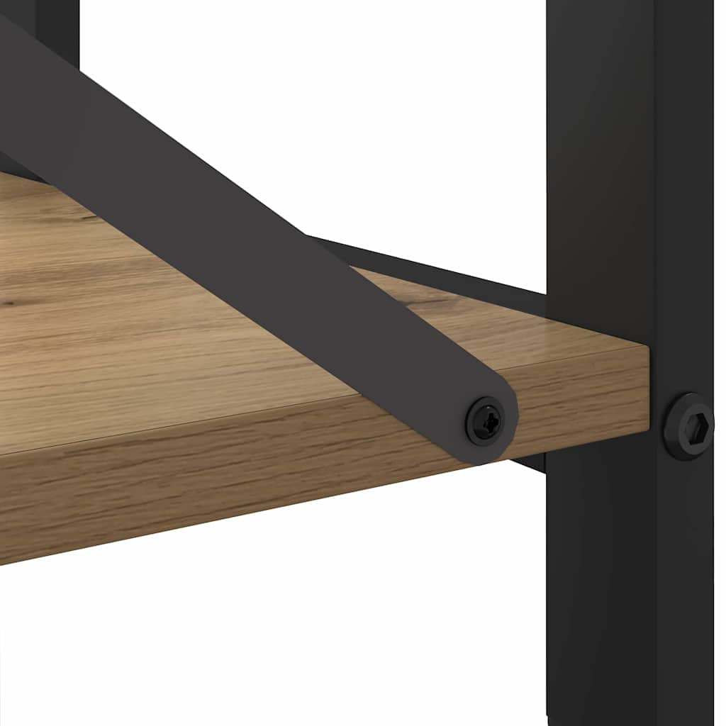 vidaXL Βιβλιοθήκη artisan δρυς 40 x 30 x 48.5 εκ Επεξεργασμένο ξύλο