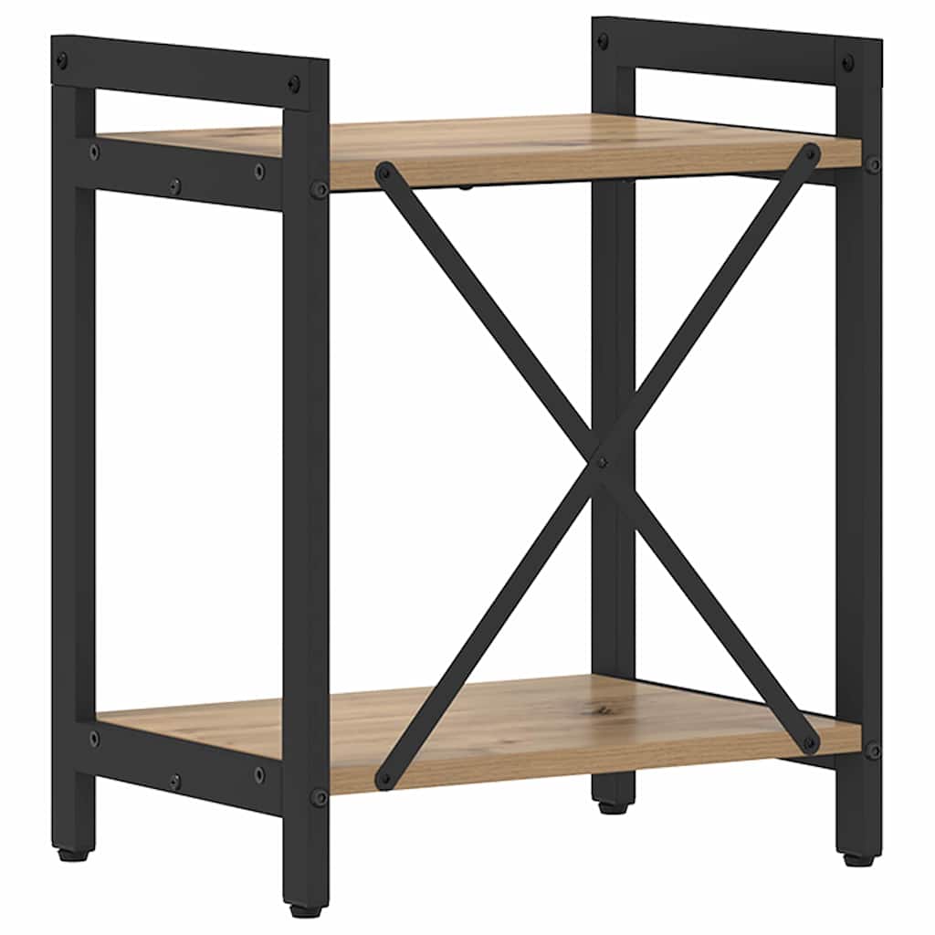 vidaXL Βιβλιοθήκη artisan δρυς 40 x 30 x 48.5 εκ Επεξεργασμένο ξύλο