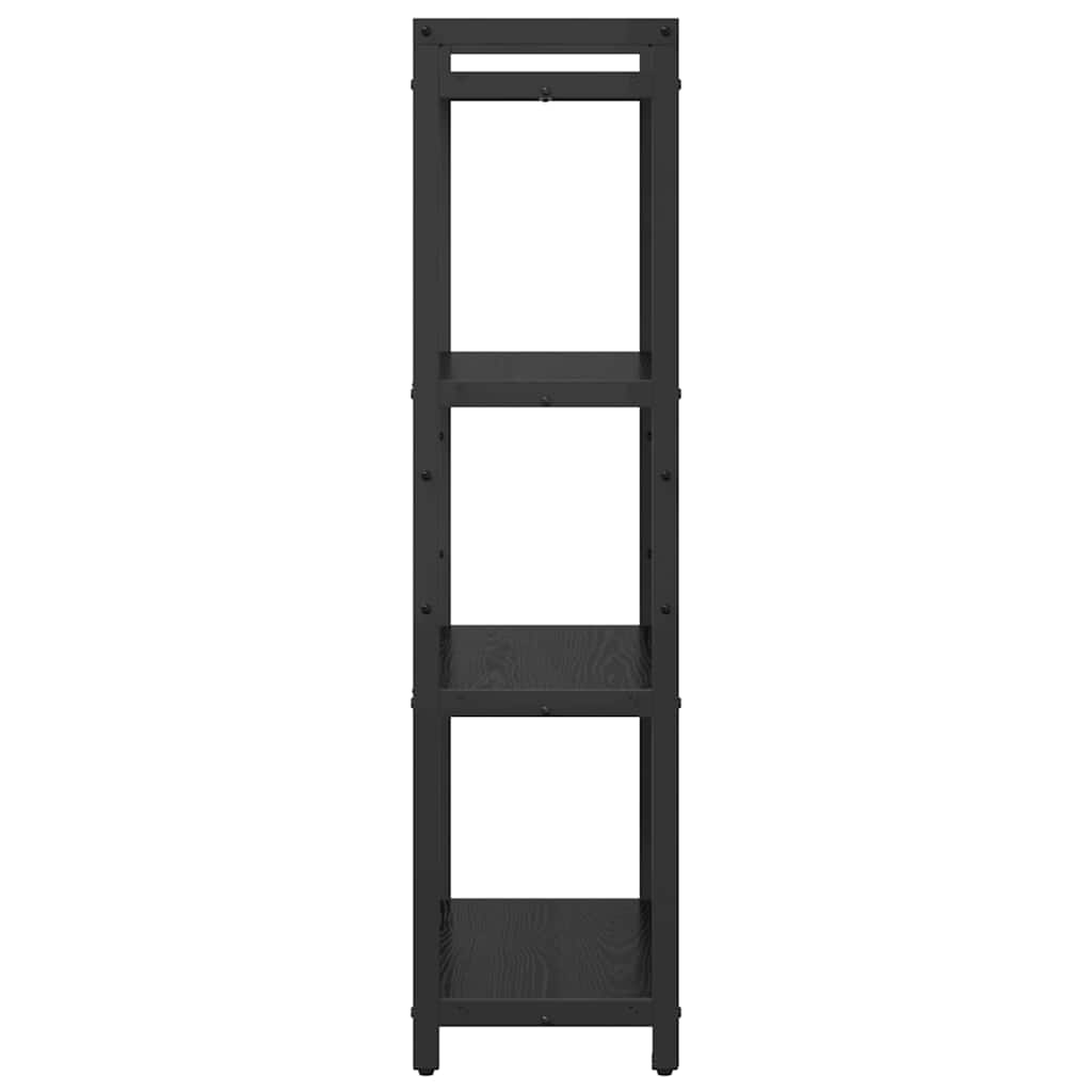 vidaXL Βιβλιοθήκη Μαύρη δρυς 60 x 30 x 118 εκ Επεξεργασμένο ξύλο