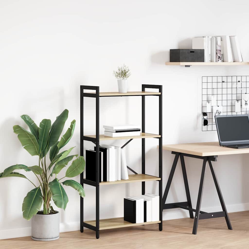 vidaXL Βιβλιοθήκη Sonoma Δρυς 60 x 30 x 118 εκ Επεξεργασμένο ξύλο