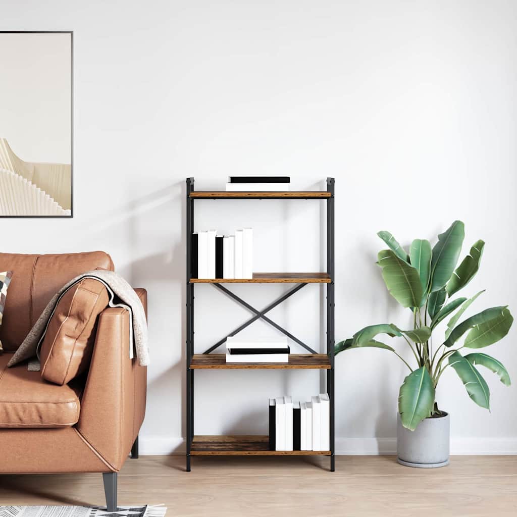 vidaXL Βιβλιοθήκη Παλαιό ξύλο 60 x 30 x 118 εκ Επεξεργασμένο ξύλο