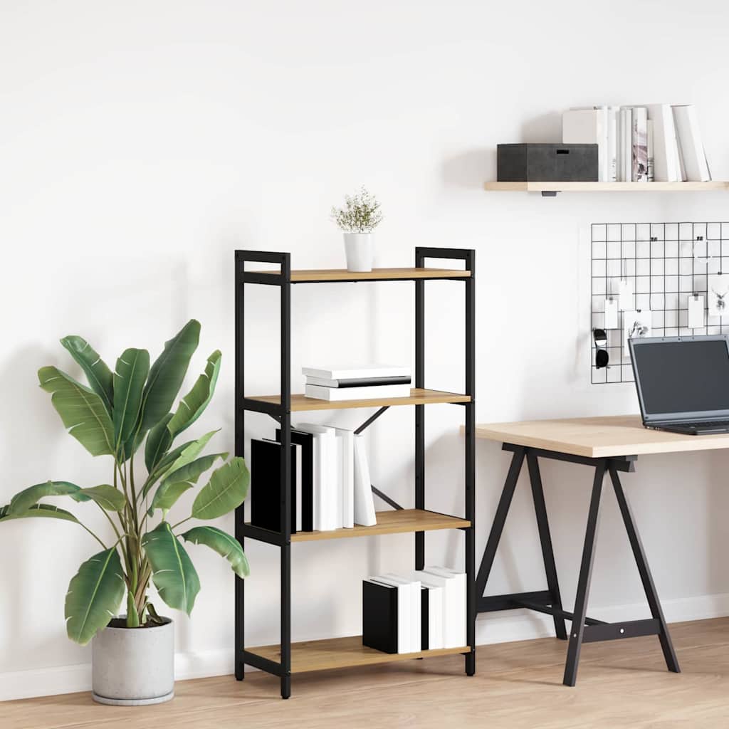 vidaXL Βιβλιοθήκη artisan δρυς 60 x 30 x 118 εκ Επεξεργασμένο ξύλο