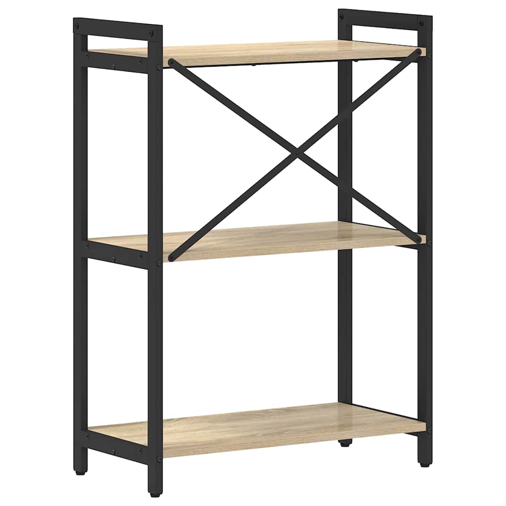 vidaXL Βιβλιοθήκη Sonoma Δρυς 60 x 30 x 83 εκ Επεξεργασμένο ξύλο