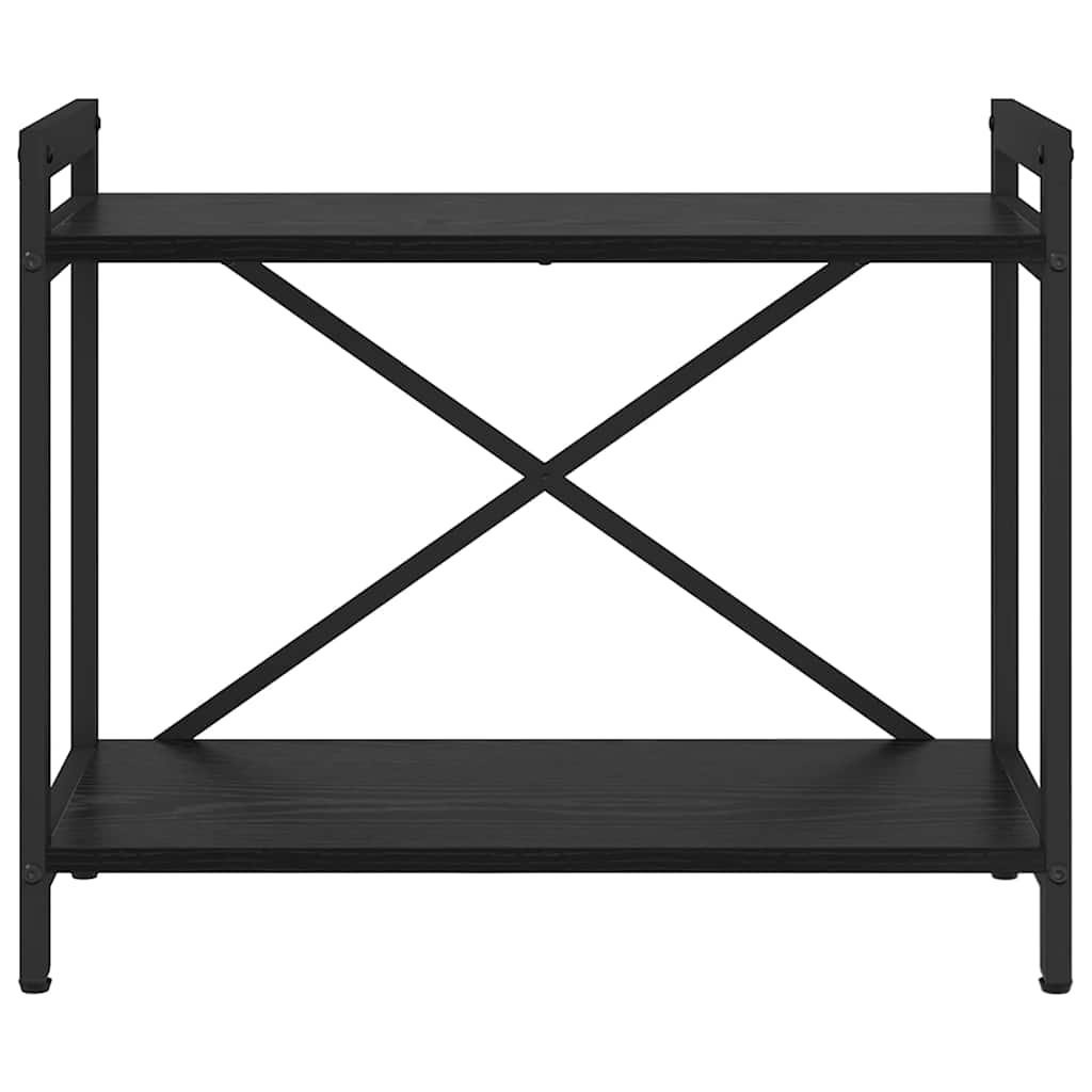 vidaXL Βιβλιοθήκη Μαύρη δρυς 60 x 30 x 48.5 εκ Επεξεργασμένο ξύλο