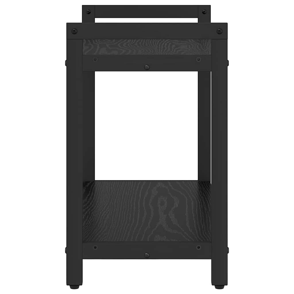 vidaXL Βιβλιοθήκη Μαύρη δρυς 60 x 30 x 48.5 εκ Επεξεργασμένο ξύλο