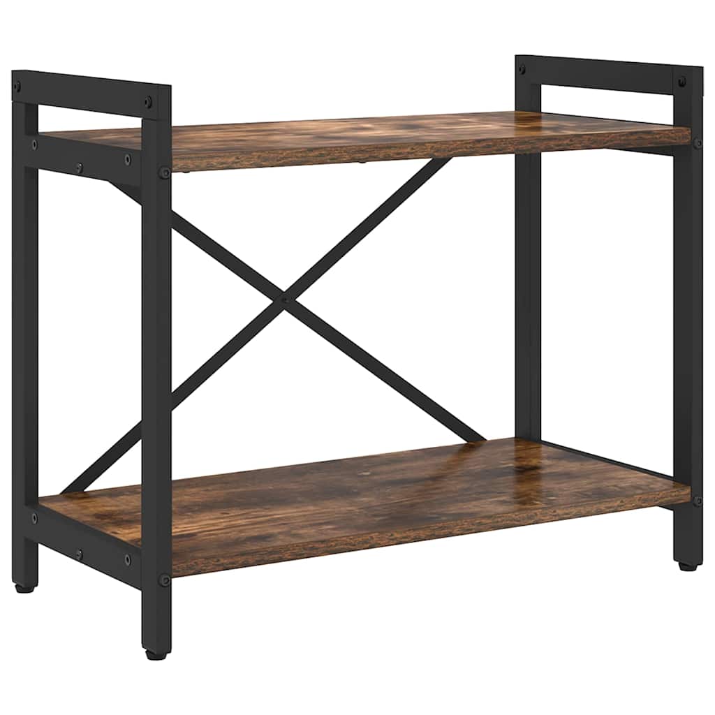 vidaXL Ράφι Βιβλίων Καπνιστό Δρύς 60 x 30 x 50 εκ. Επεξεργασμένο ξύλο