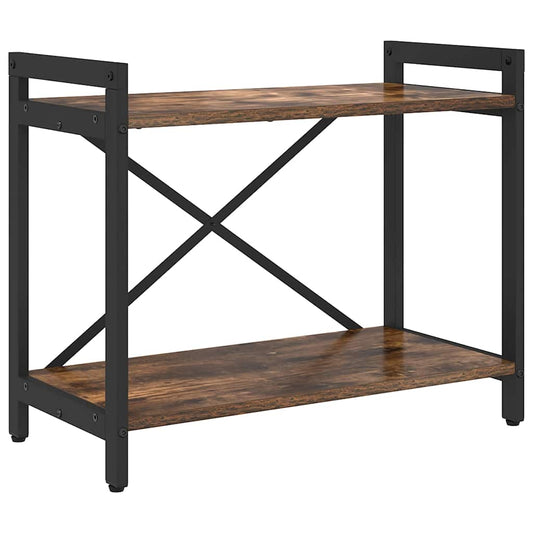 vidaXL Ράφι Βιβλίων Καπνιστό Δρύς 60 x 30 x 50 εκ. Επεξεργασμένο ξύλο