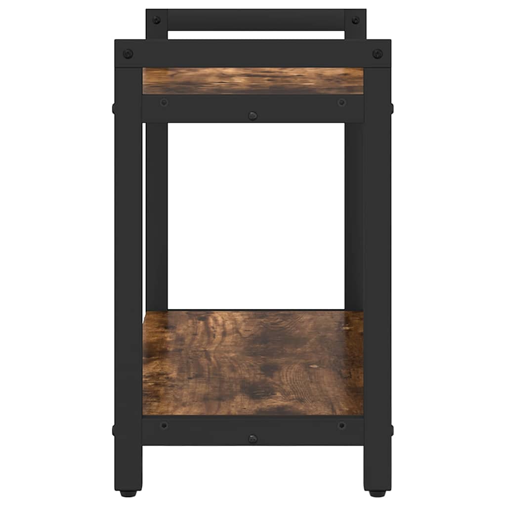 vidaXL Ράφι Βιβλίων Καπνιστό Δρύς 60 x 30 x 50 εκ. Επεξεργασμένο ξύλο