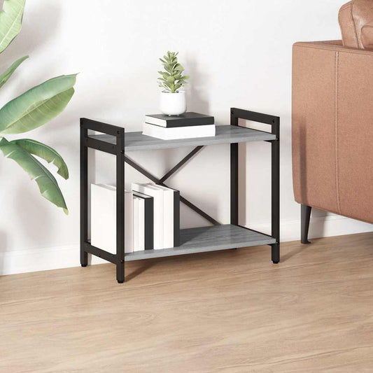 vidaXL Ράφι Βιβλίων Γκρι sonoma 60 x 30 x 50 εκ. Επεξεργασμένο ξύλο