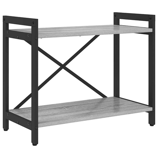 vidaXL Ράφι Βιβλίων Γκρι sonoma 60 x 30 x 50 εκ. Επεξεργασμένο ξύλο
