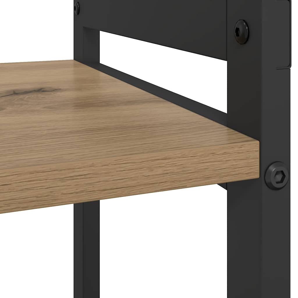 vidaXL Ράφι Βιβλίων 60 x 30 x 50 εκ. Επεξεργασμένο ξύλο Artisan Oak