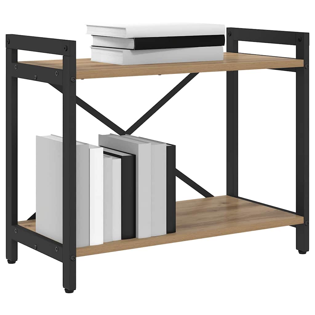 vidaXL Ράφι Βιβλίων 60 x 30 x 50 εκ. Επεξεργασμένο ξύλο Artisan Oak