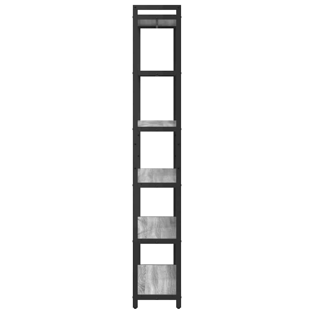 vidaXL Βιβλιοθήκη Γκρι sonoma 80 x 30 x 188 εκ Επεξεργασμένο ξύλο