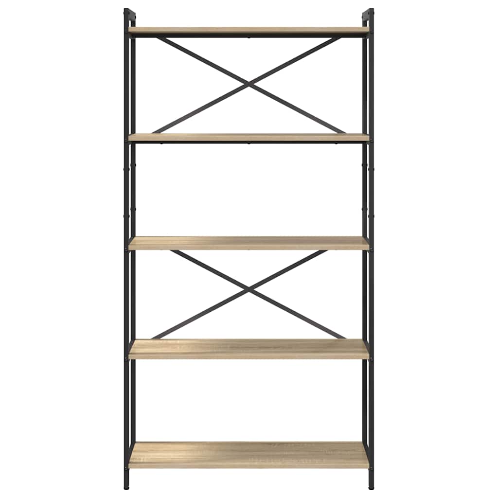 vidaXL Βιβλιοθήκη Sonoma Δρυς 80 x 30 x 153 εκ Επεξεργασμένο ξύλο