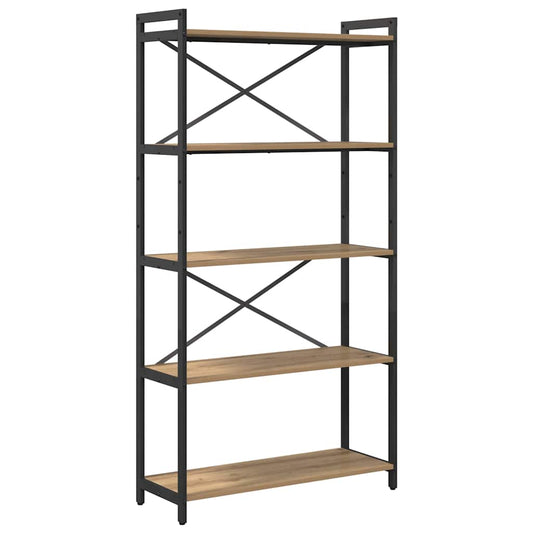 vidaXL Ράφι Βιβλίων Artisan Oak 80 x 30 x 155 εκ Επεξεργασμένο ξύλο