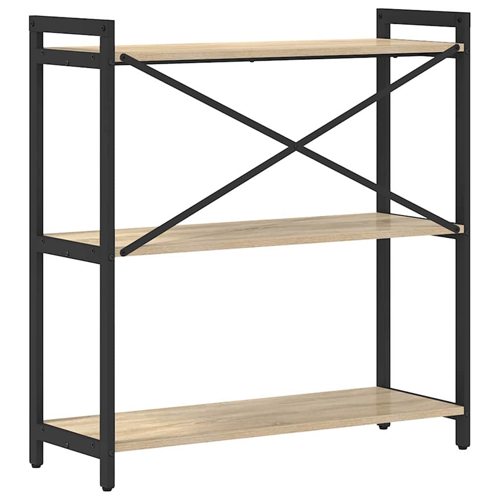 vidaXL Βιβλιοθήκη Sonoma Δρυς 80 x 30 x 83 εκ Επεξεργασμένο ξύλο