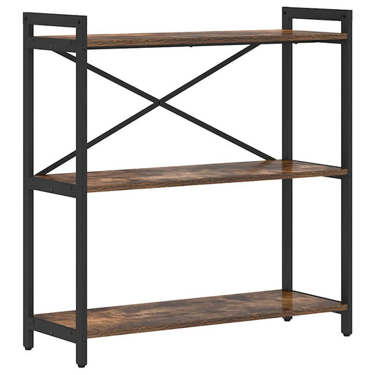 vidaXL Ράφι Βιβλίων Καπνιστό Δρύς 80 x 30 x 85 cm Επεξεργασμένο ξύλο