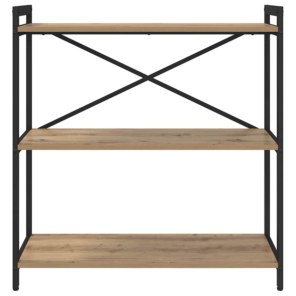 vidaXL Βιβλιοθήκη artisan δρυς 80 x 30 x 83 εκ Επεξεργασμένο ξύλο