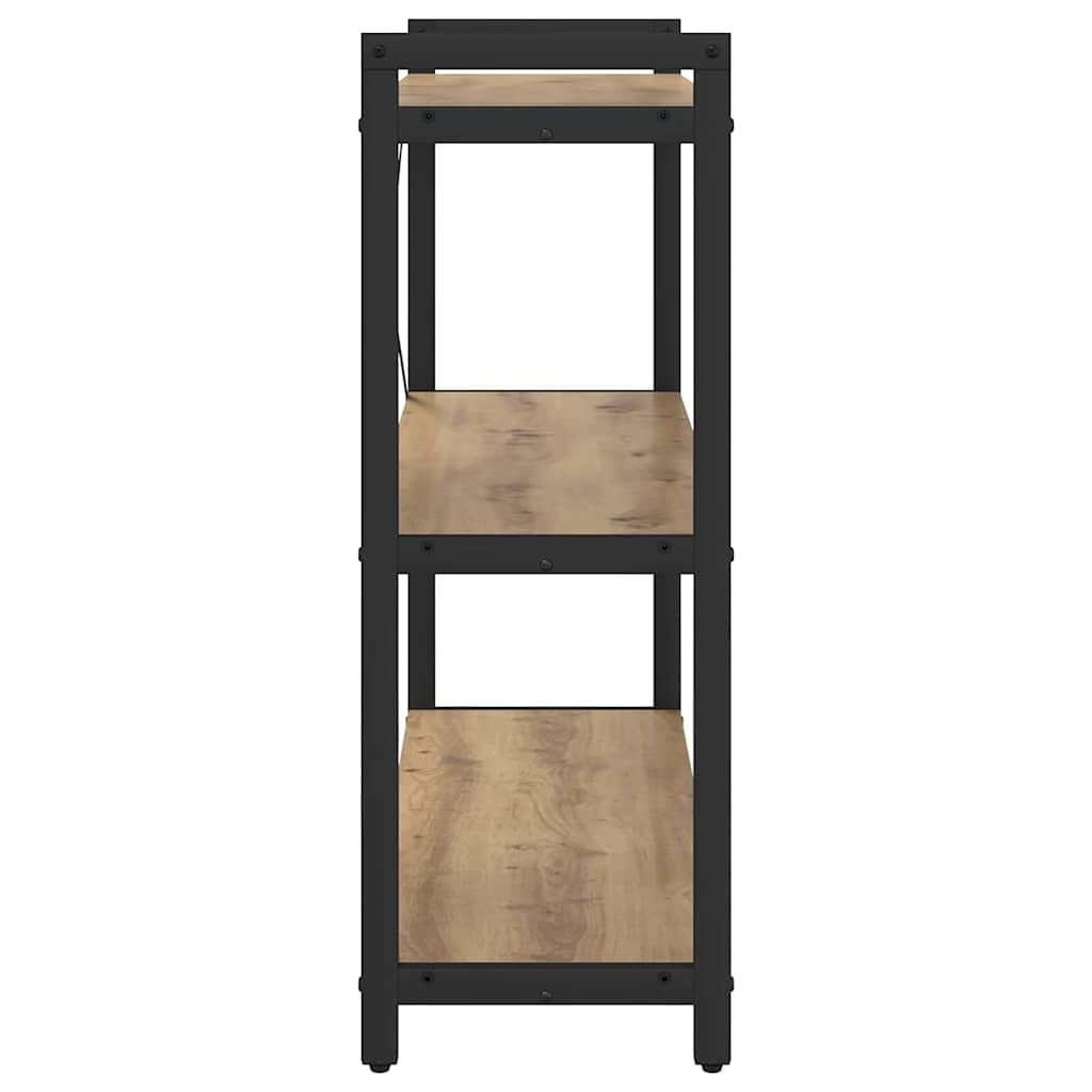 vidaXL Βιβλιοθήκη artisan δρυς 80 x 30 x 83 εκ Επεξεργασμένο ξύλο