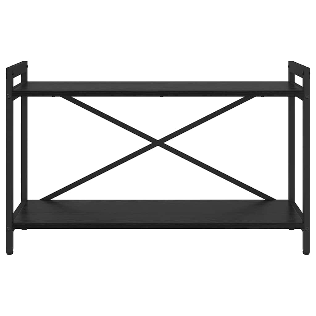 vidaXL Βιβλιοθήκη Μαύρη δρυς 80 x 30 x 48.5 εκ Επεξεργασμένο ξύλο