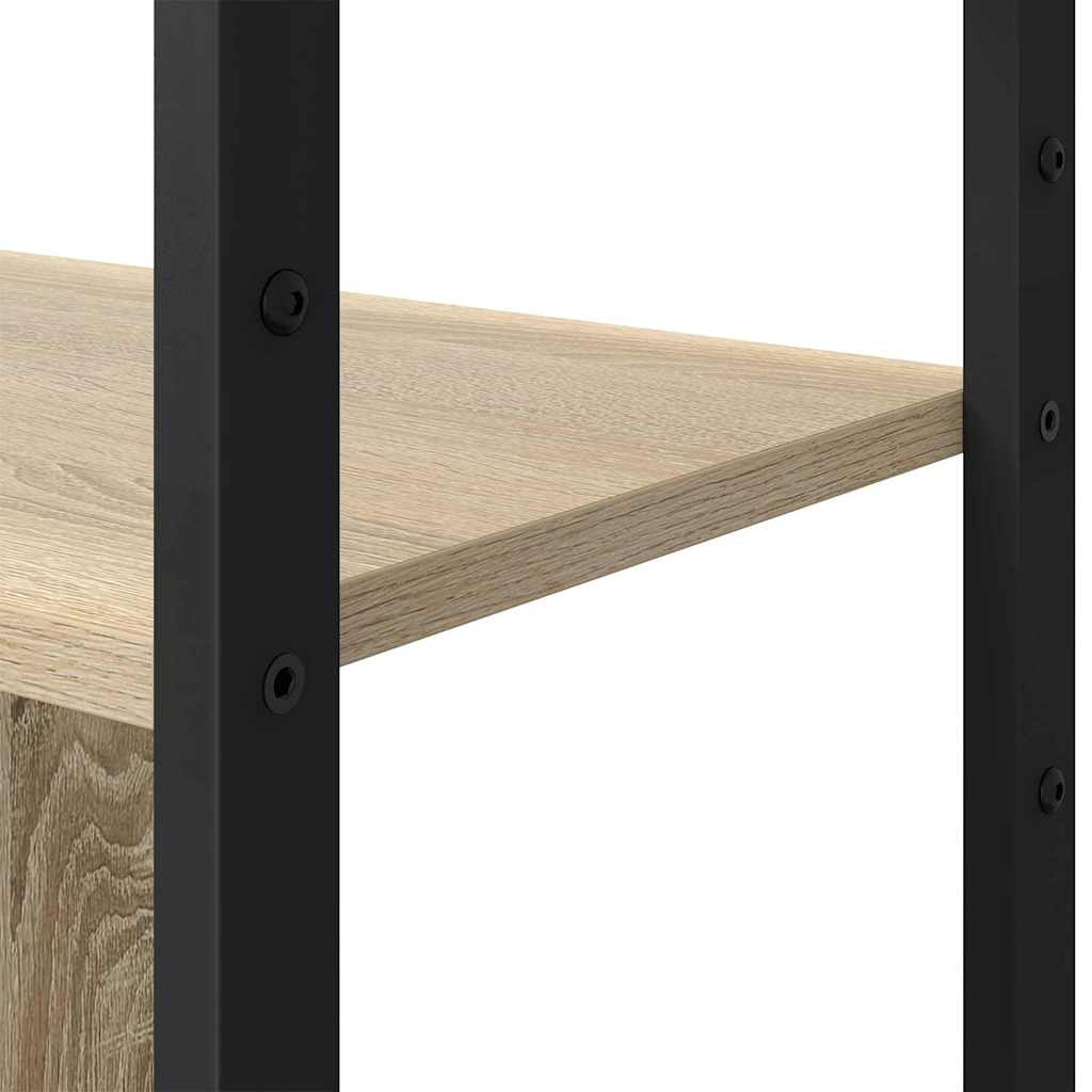 vidaXL Ράφι Βιβλίων Sonoma Δρυς 80 x 30 x 155.5 εκ Επεξεργασμένο ξύλο