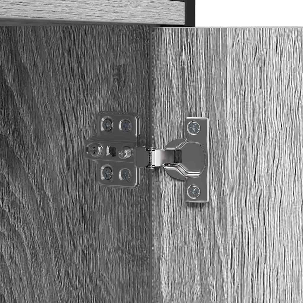 vidaXL Ράφι Βιβλίων Γκρι sonoma 80 x 30 x 155.5 εκ Επεξεργασμένο ξύλο