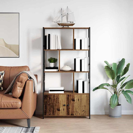 vidaXL Ράφι Βιβλίων Παλαιό ξύλο 80 x 30 x 155.5 εκ Επεξεργασμένο ξύλο