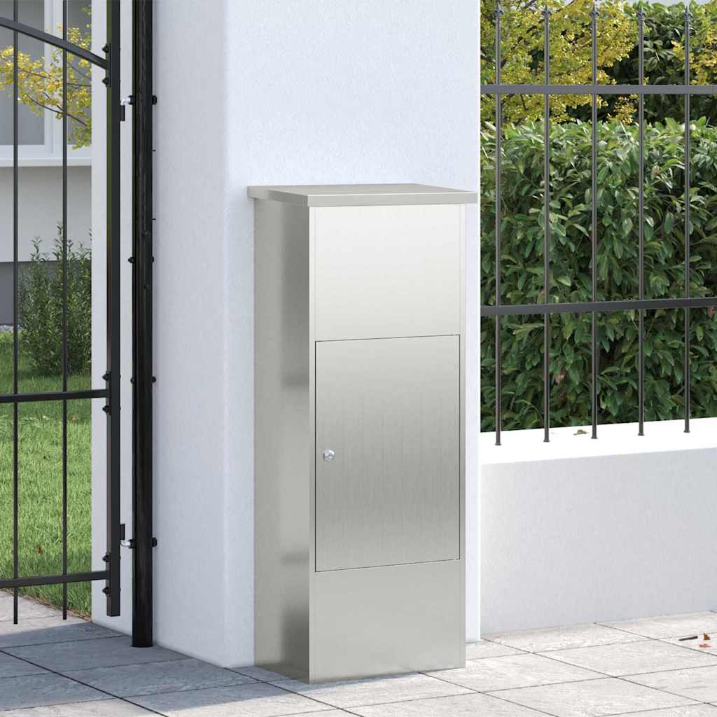 vidaXL Θυρίδα Πακέτων Μαύρο 44,5 x 29 x 110,5 εκ Επικαλυμμένος Χάλυβας