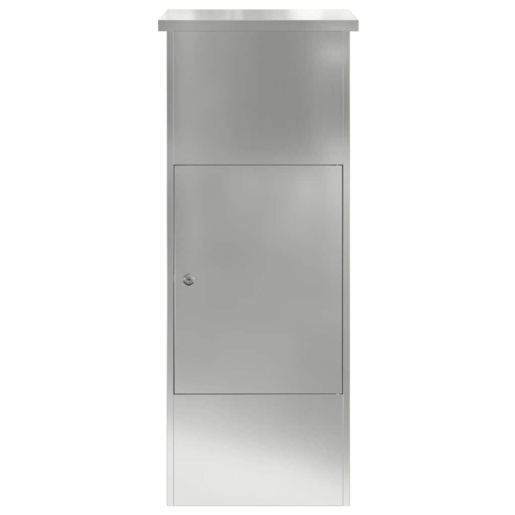 vidaXL Θυρίδα Πακέτων Μαύρο 44,5 x 29 x 110,5 εκ Επικαλυμμένος Χάλυβας