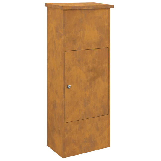 vidaXL Θυρίδα Πακέτων με αποθήκευση Σκ rusty 44,5 x 29 x 110,5 εκ