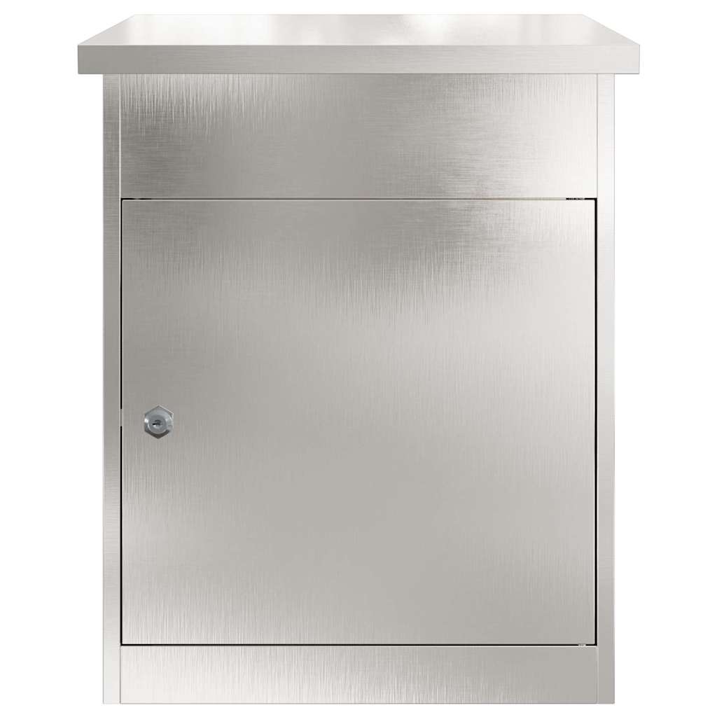 vidaXL Θυρίδα Πακέτων Ασημί 47,5 x 38 x 59 εκ. Ανοξείδωτο ατσάλι