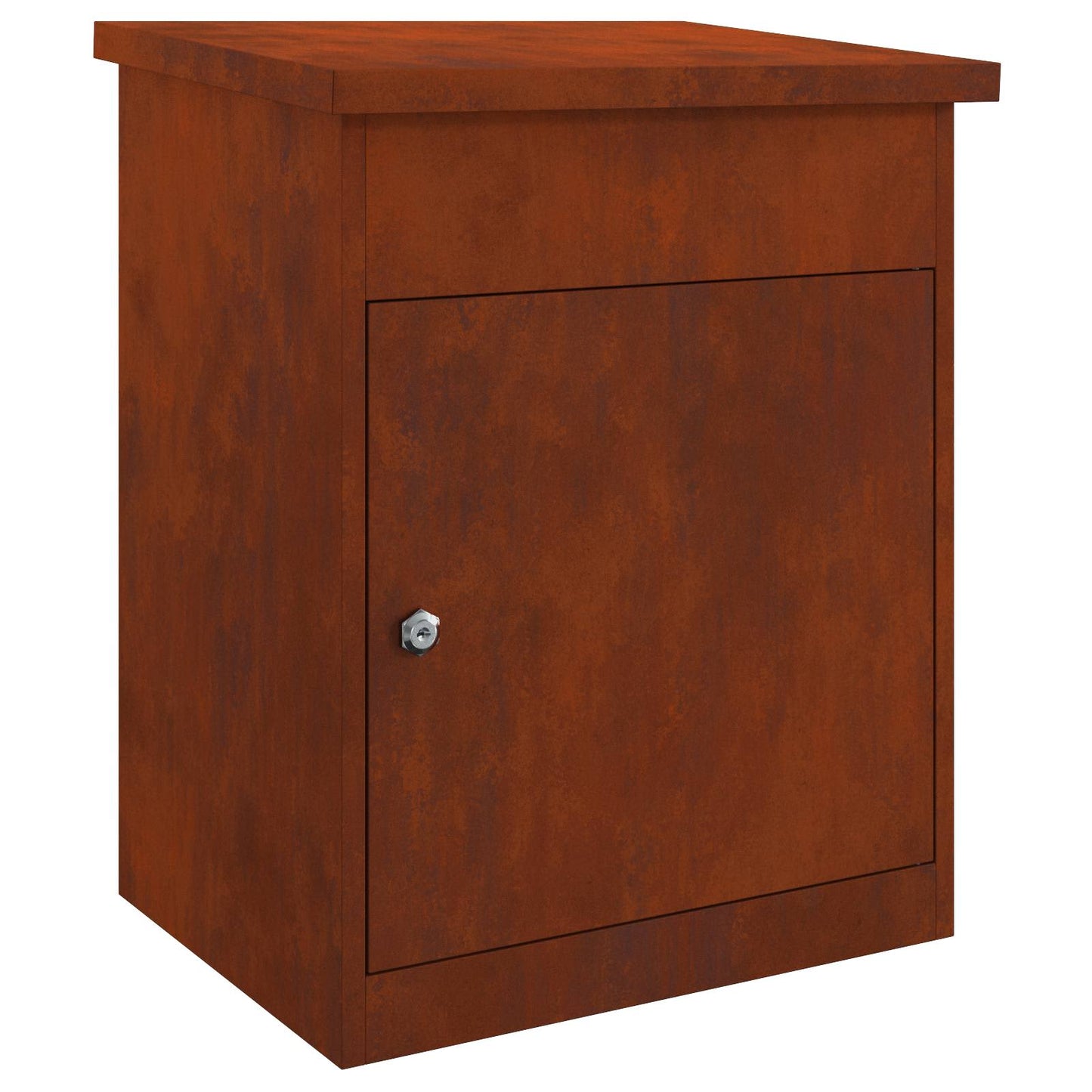 vidaXL Θυρίδα Πακέτων με αποθήκευση Σκ rusty 47,5 x 38 x 59 εκ.