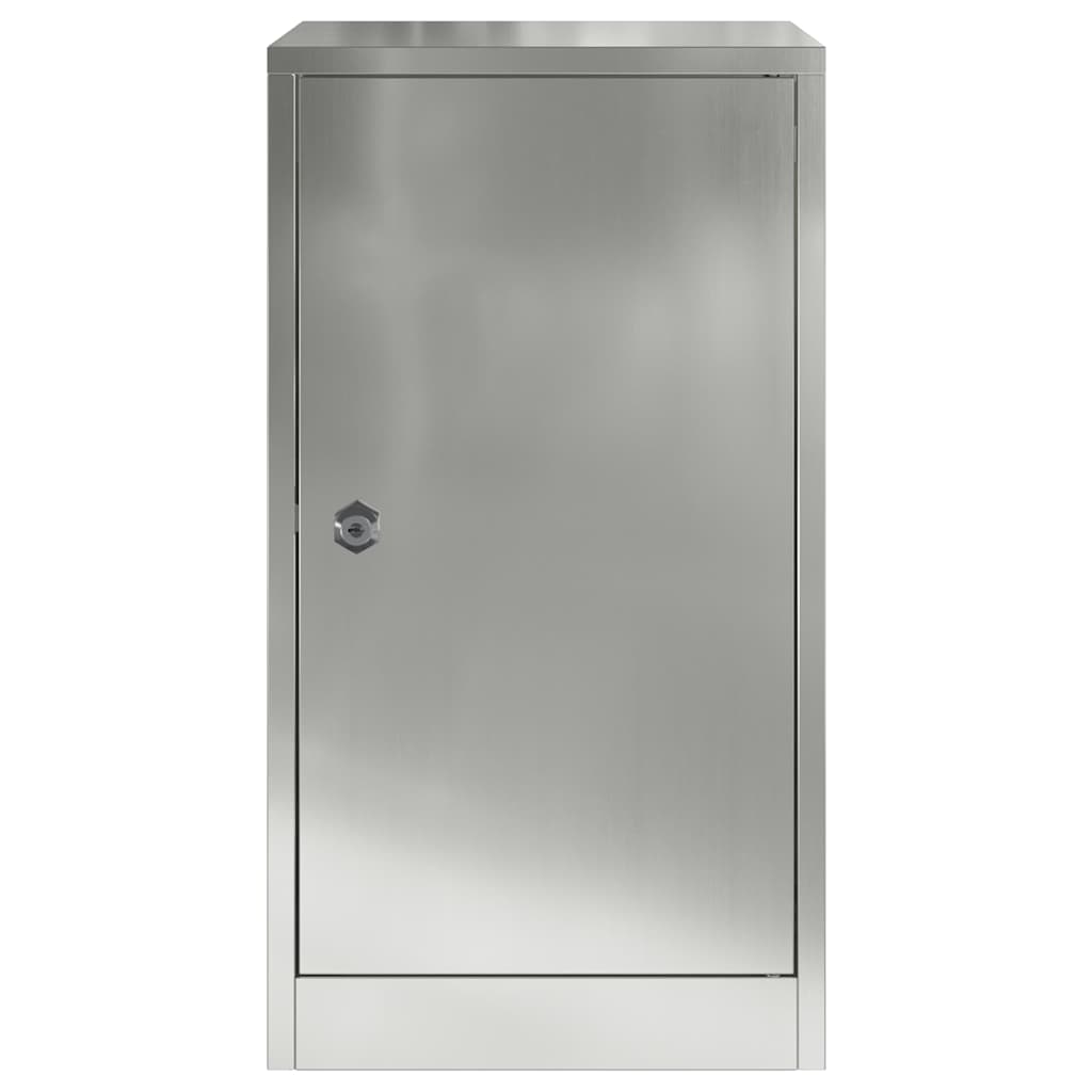 vidaXL γραμματοκιβώτιο Μαύρο 30 x 20 x 55 εκ. Επικαλυμμένος Χάλυβας