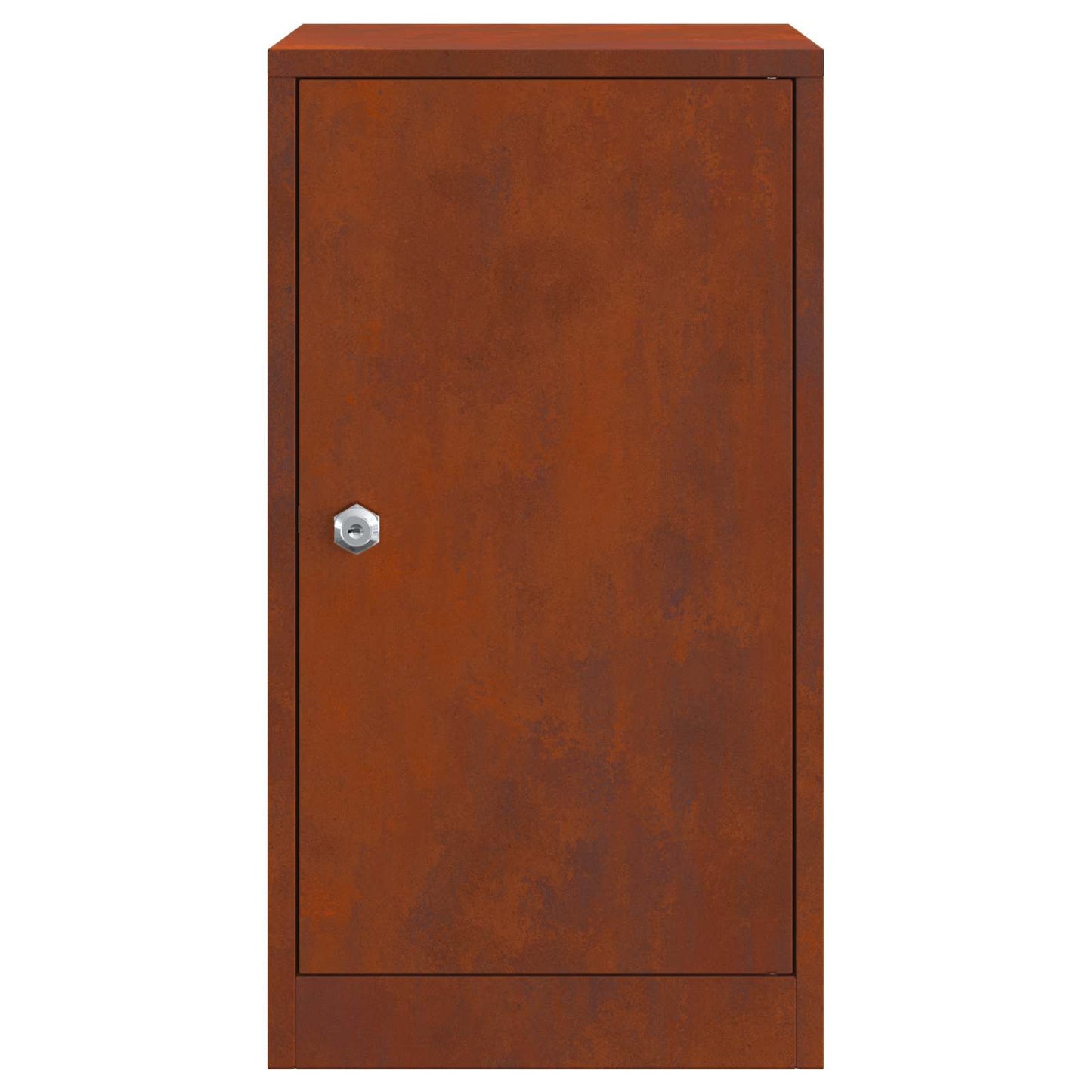 vidaXL γραμματοκιβώτιο με αποθήκευση Σκ rusty 30 x 20 x 55 εκ.