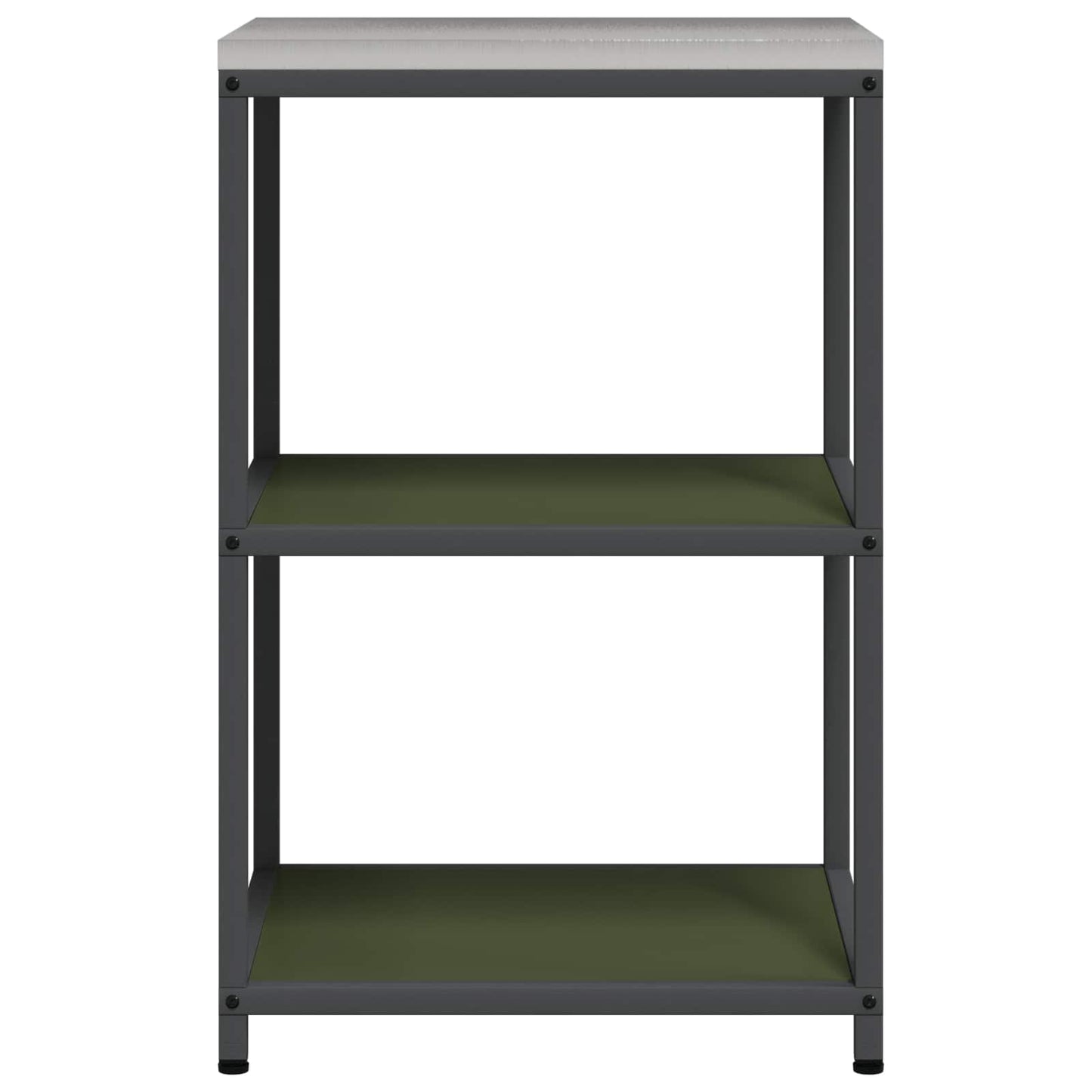 vidaXL Αποθηκευτικός Χώρος Κουζίνας HATTEM Λαδί 60 x 50 x 92 εκ Ατσάλι
