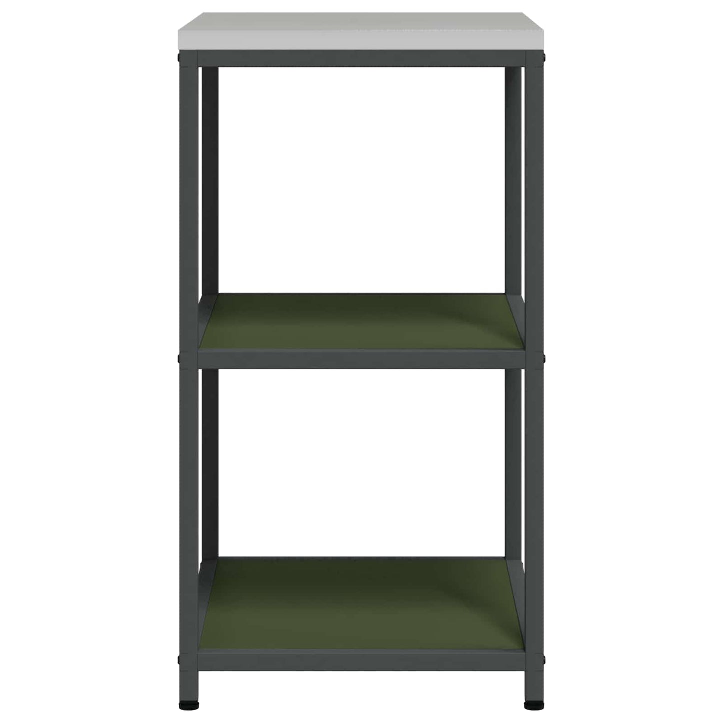 vidaXL Αποθηκευτικός Χώρος Κουζίνας HATTEM Λαδί 60 x 50 x 92 εκ Ατσάλι